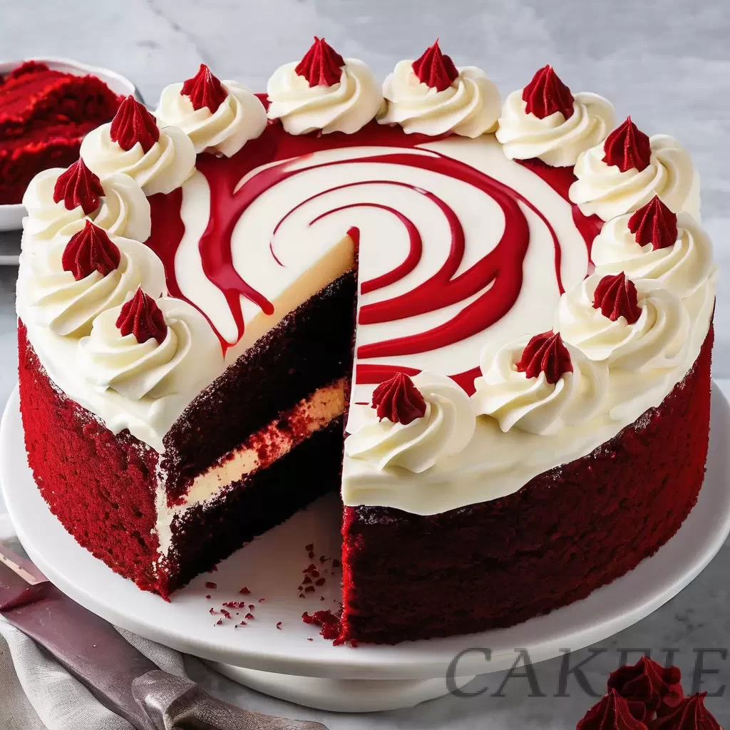 Frosting Red Velvet Cake